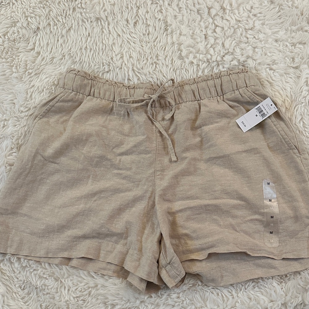 NWT! GAP Women's Tan Linen Shorts